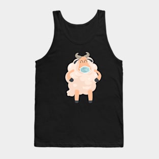 Funny Masked Sheep Tank Top